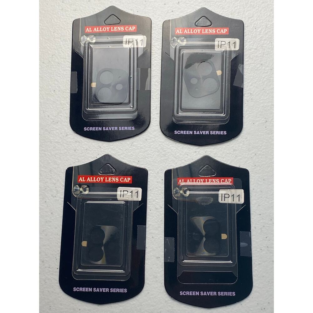 Alloy Lens Caps for iPhone 11 in Black Set of 4 NIP
